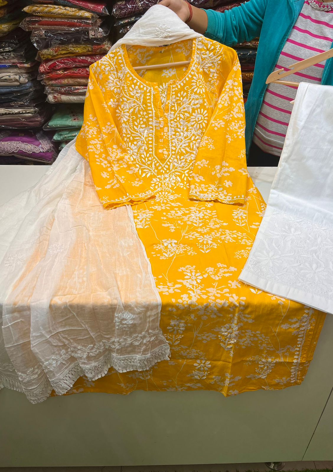 Beautiful Cotton Chikankari Kurti