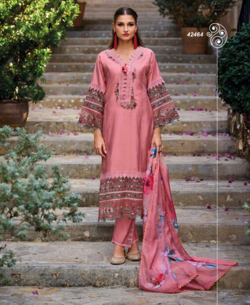 Beautiful Muslin Pakistani Suit - Image 2