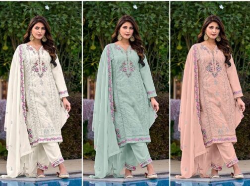 Beautiful Pakistani Suit With Embroidery - Image 2