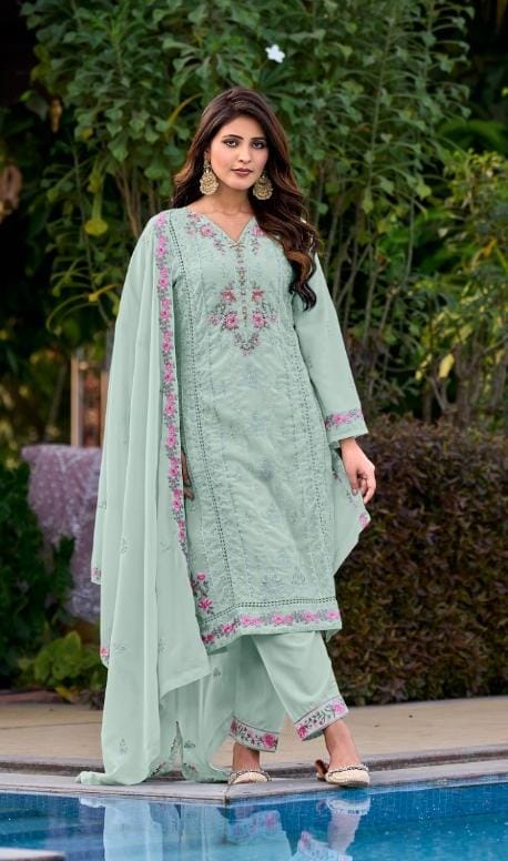 Beautiful Pakistani Suit With Embroidery