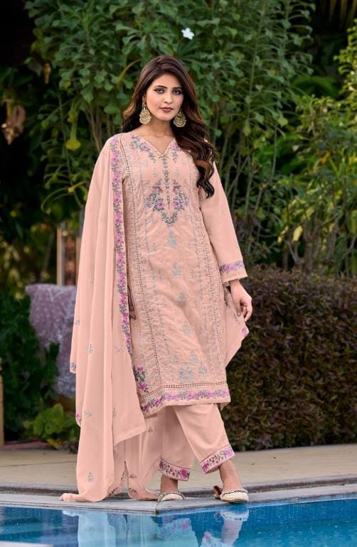 Beautiful Pakistani Suit With Embroidery