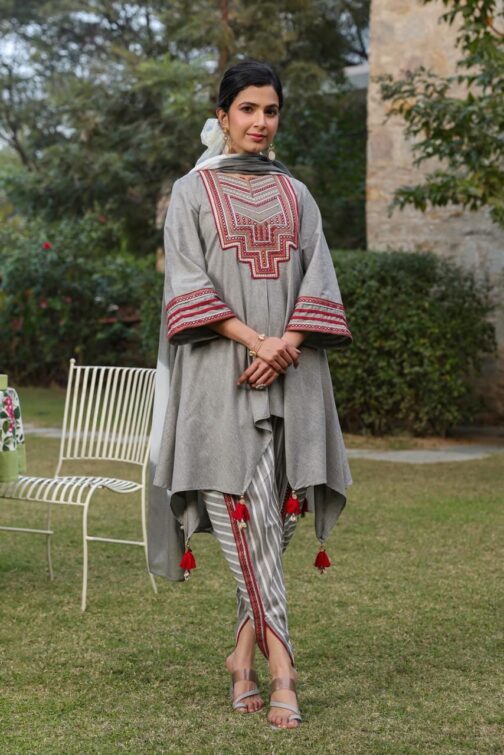 Designer Dhoti Coord With Dupatta - Image 2