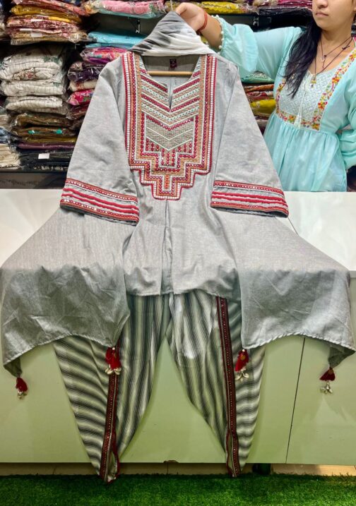 Designer Dhoti Coord With Dupatta - Image 6