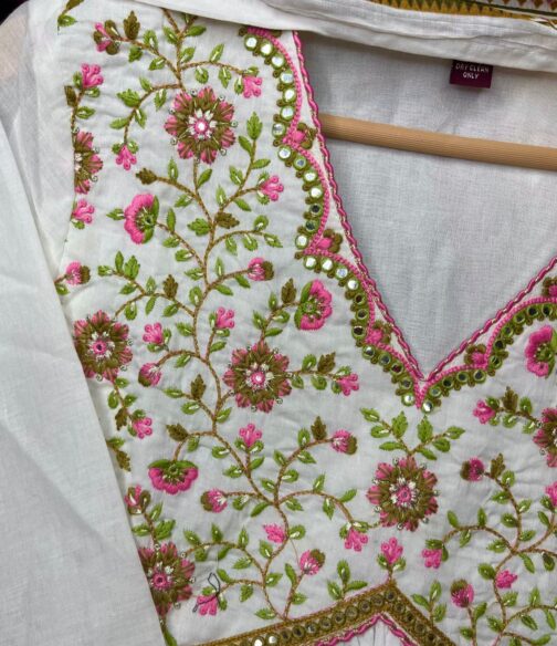 Beautiful Three Piece Peplum Style Kurti - Image 8