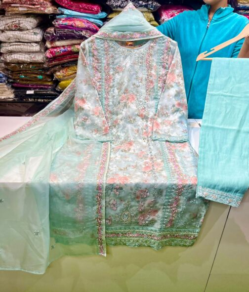 Pure Organza Pakistani Suit