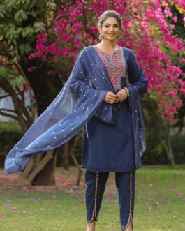 Beautiful Three Piece Set With Dhoti