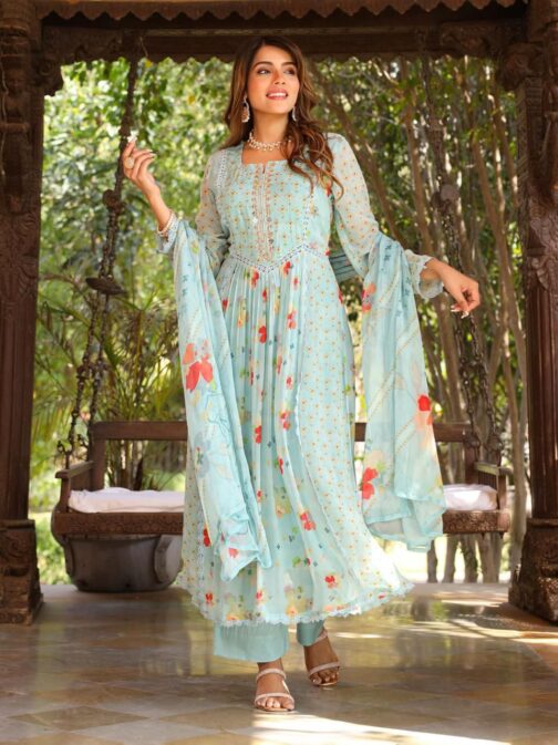Arina- Designer Pure Chiffon Suit Set