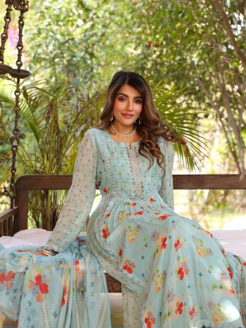 Arina- Designer Pure Chiffon Suit Set