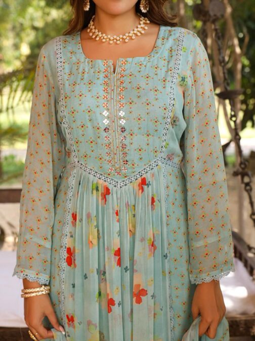 Arina- Designer Pure Chiffon Suit Set