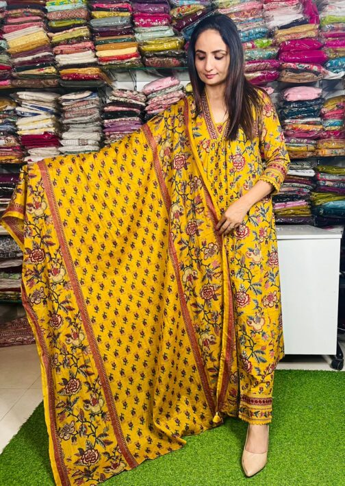 Heera- Pure Cotton Anarkali Suit Set