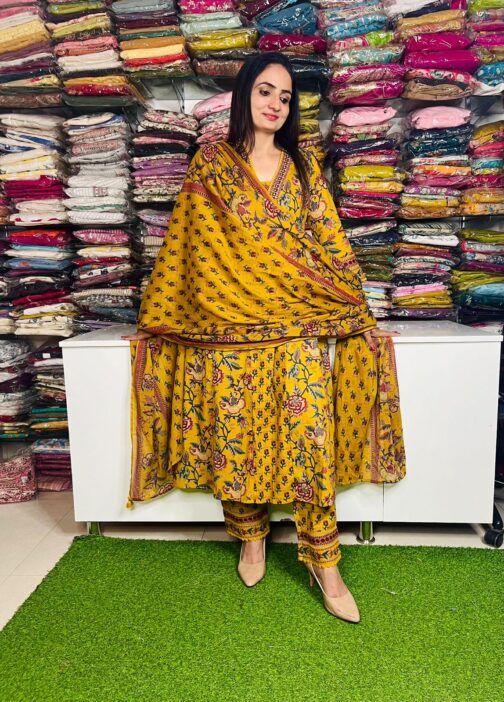 Heera- Pure Cotton Anarkali Suit Set