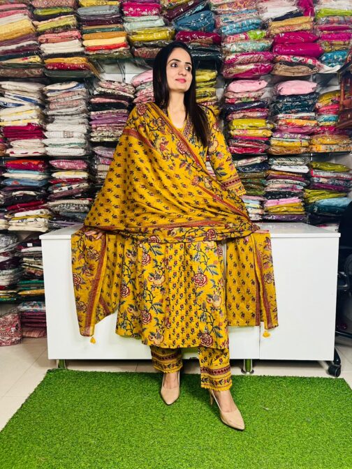 Heera- Pure Cotton Anarkali Suit Set