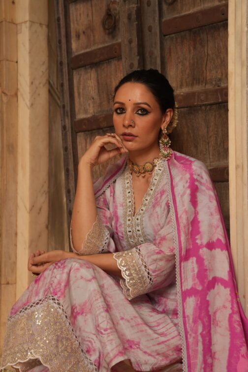 Nagma- Pure Muslin Pakistani Suit - Image 7