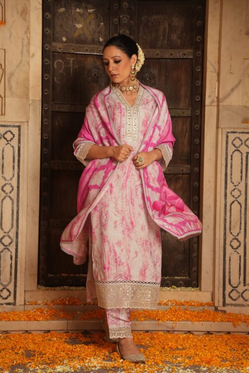 Nagma- Pure Muslin Pakistani Suit - Image 8