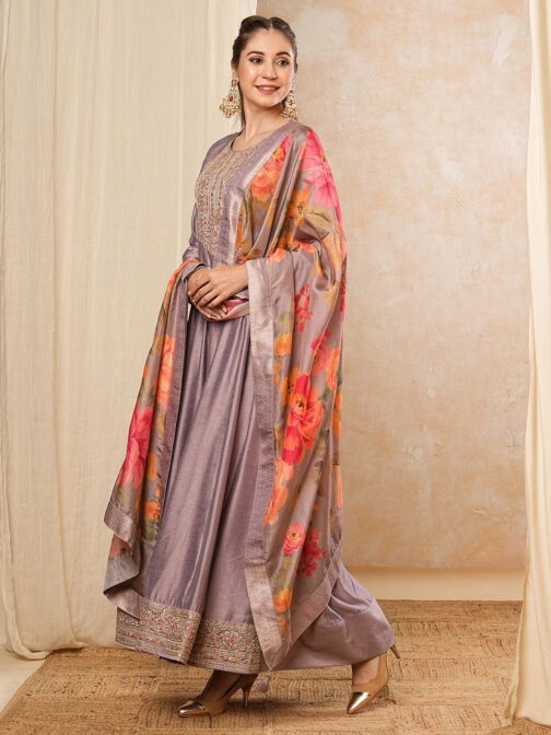 Maisha - Silk Anarkali Gown