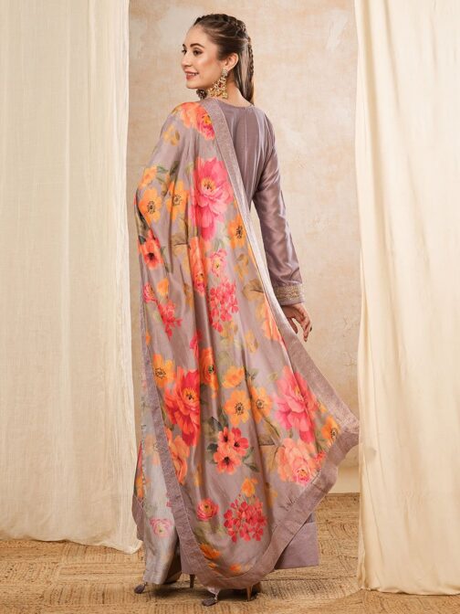 Maisha - Silk Anarkali Gown