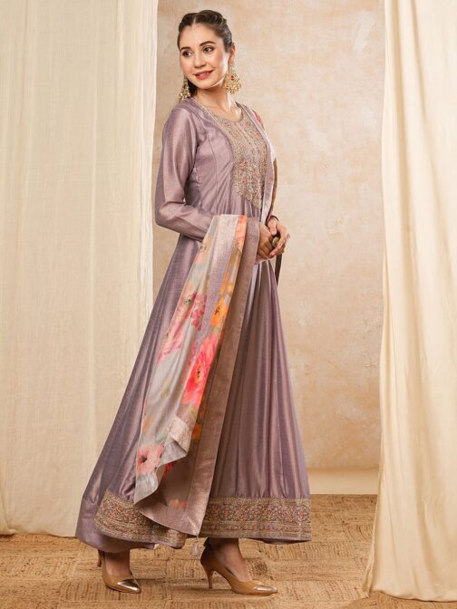 Maisha - Silk Anarkali Gown