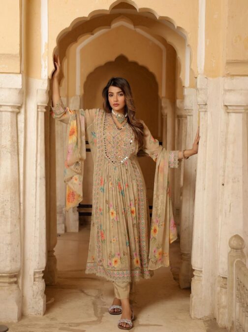 Neena - Designer Pure Chiffon Suit Set