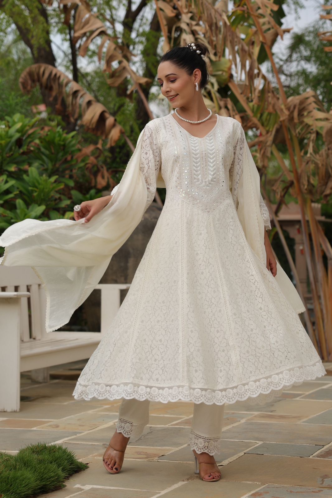 Crocia Anarkali Set