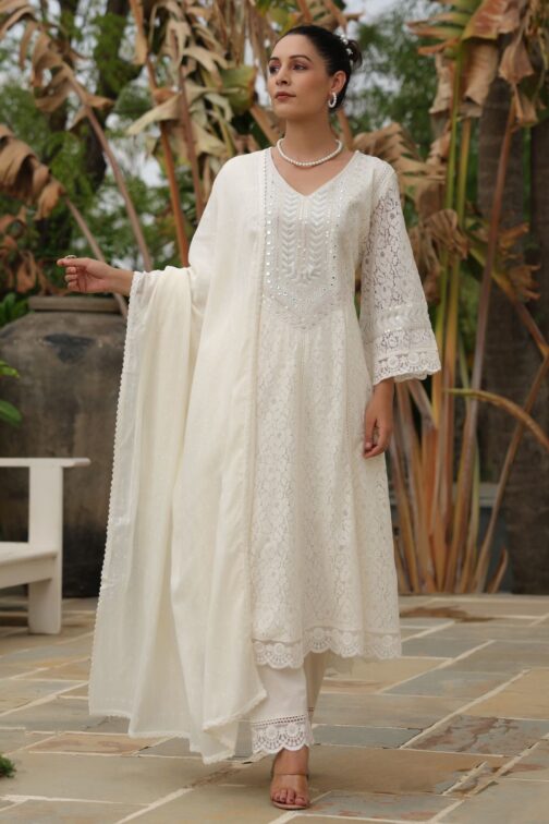 Crocia Anarkali Set