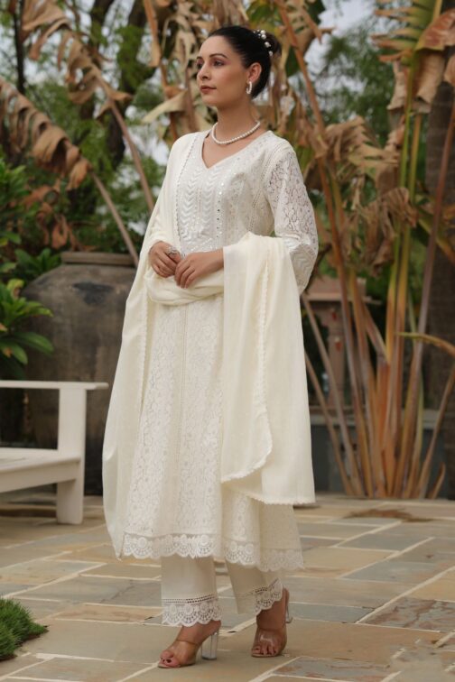 Crocia Anarkali Set