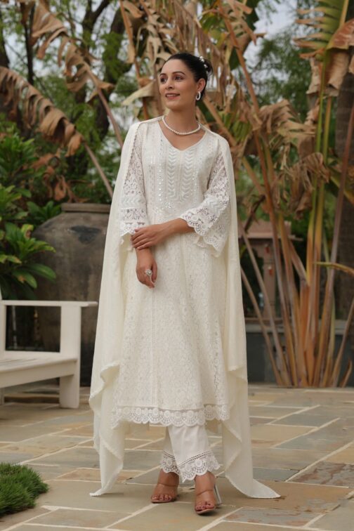 Crocia Anarkali Set
