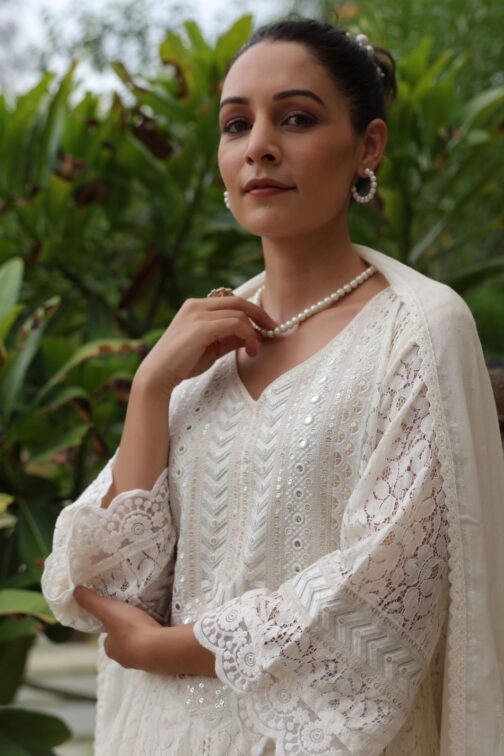 Crocia Anarkali Set