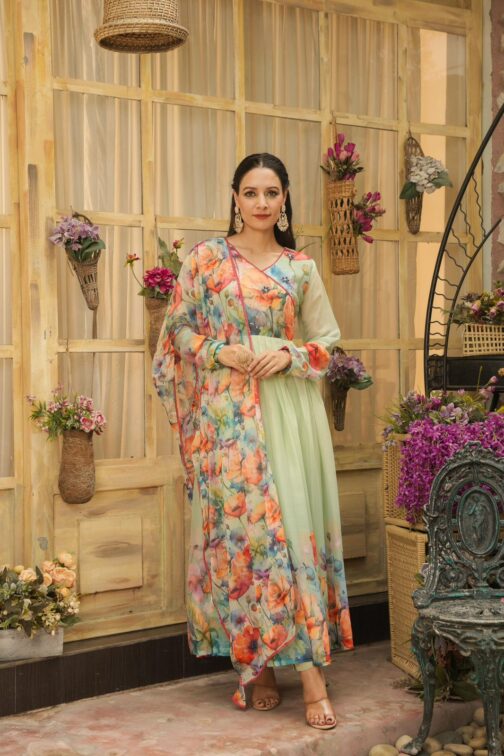 Designer Anarkali 3 piece set