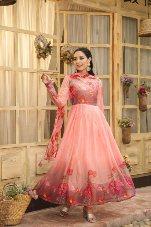 Designer Anarkali 3 piece set