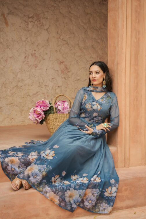 Designer Anarkali 3 piece set