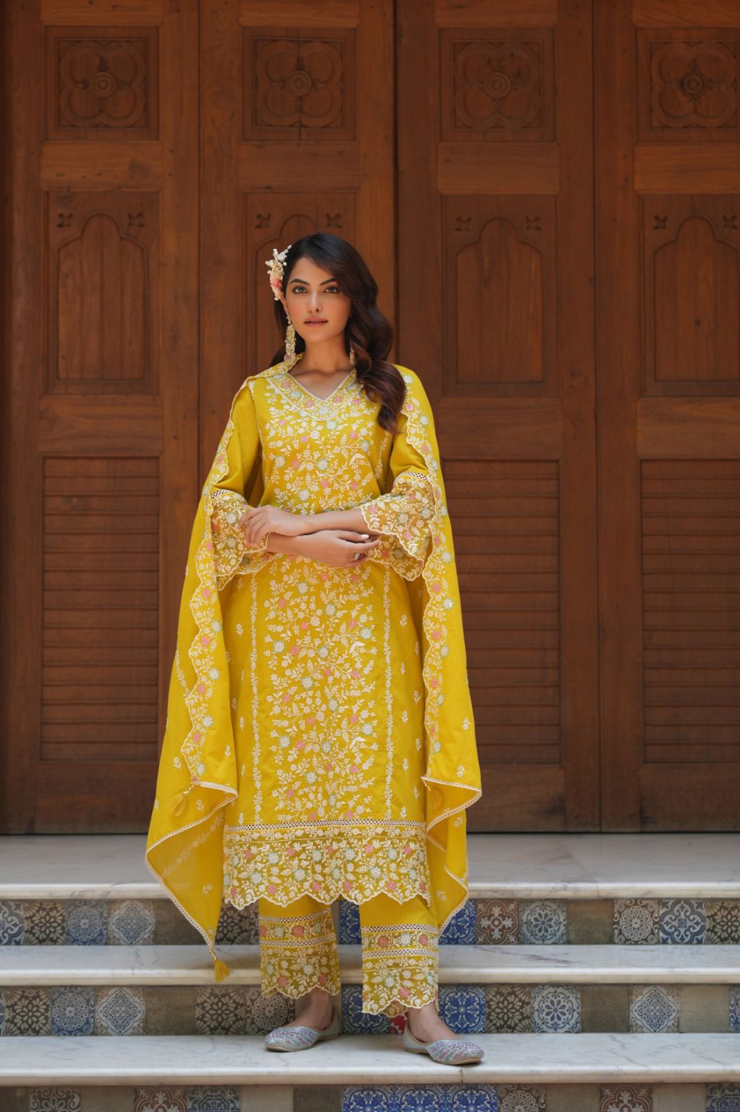 Fully Embroidered Pure Cotton Pakistani Suit