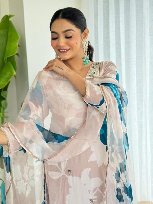 Pure Natural Crape Designer Suit