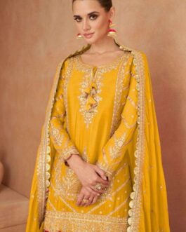 Yellow Exquisite Party Wear Premium Lehenga Suit Set with Embroidery & Mirror Work