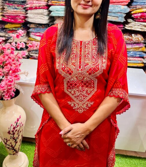Designer Pure Crape Kaftan