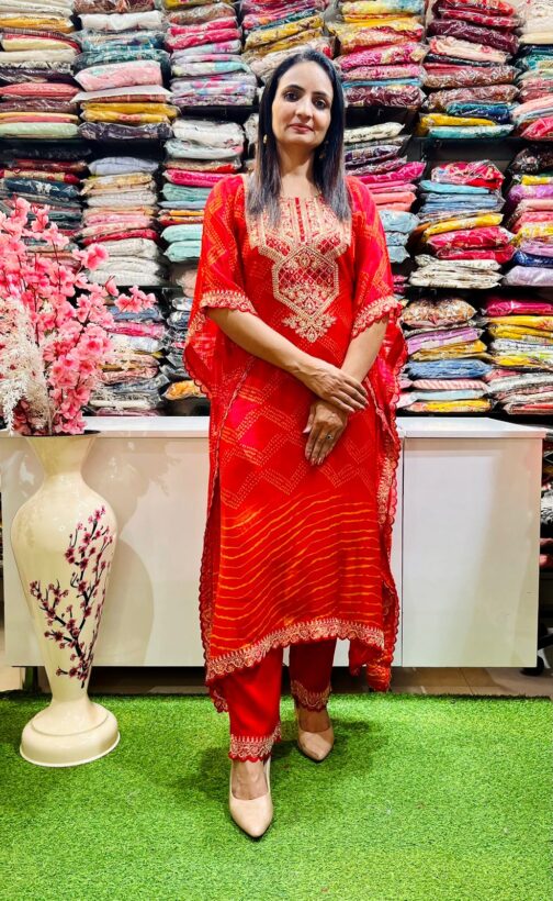 Designer Pure Crape Kaftan