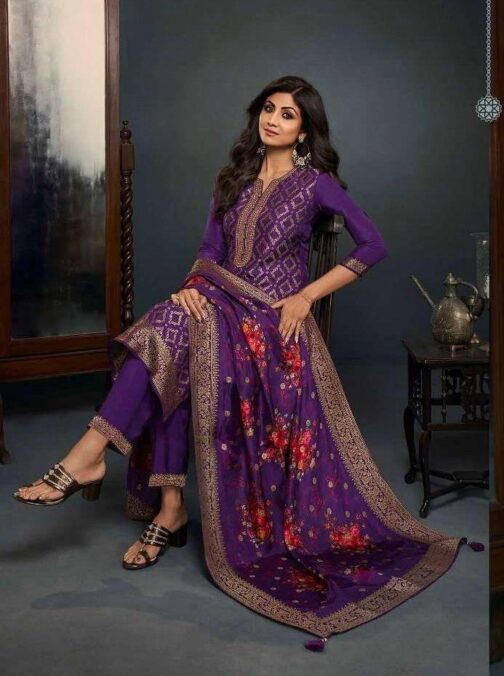 Pure Silk Suit with Designer Dupatta