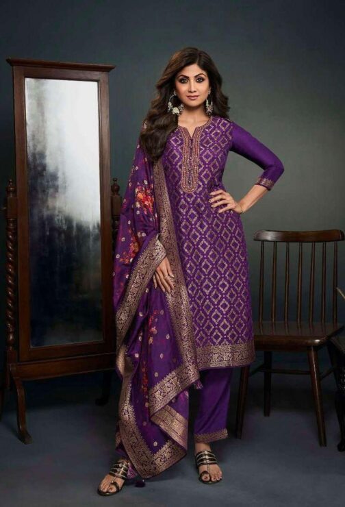 Pure Silk Suit with Designer Dupatta