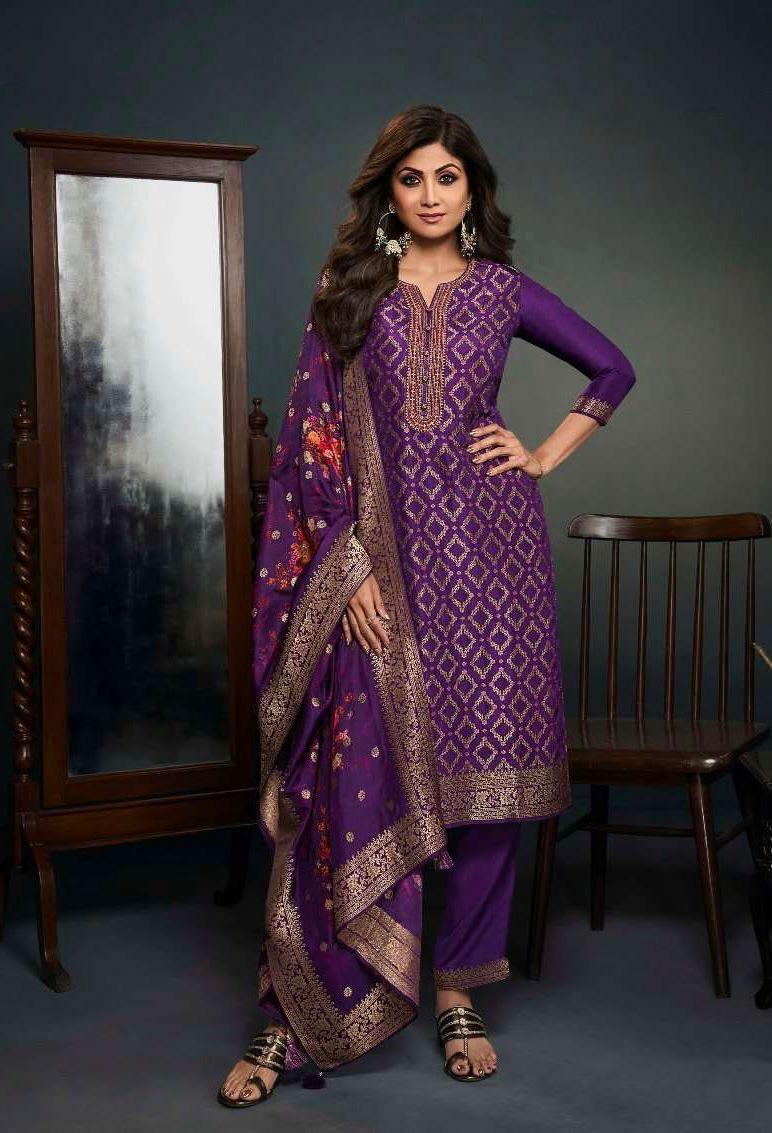 Pure Silk Suit with Designer Dupatta