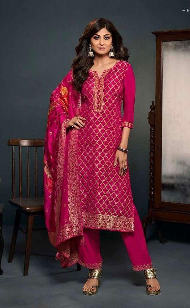 Pure Silk Suit with Designer Dupatta