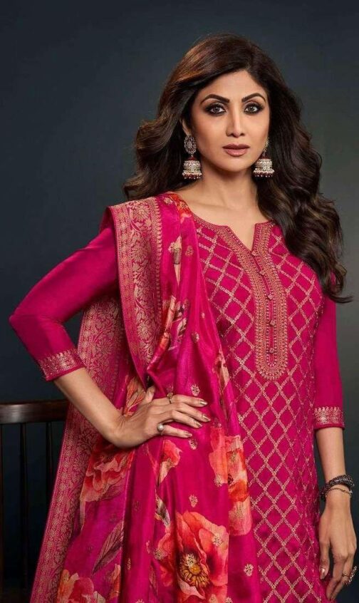Pure Silk Suit with Designer Dupatta