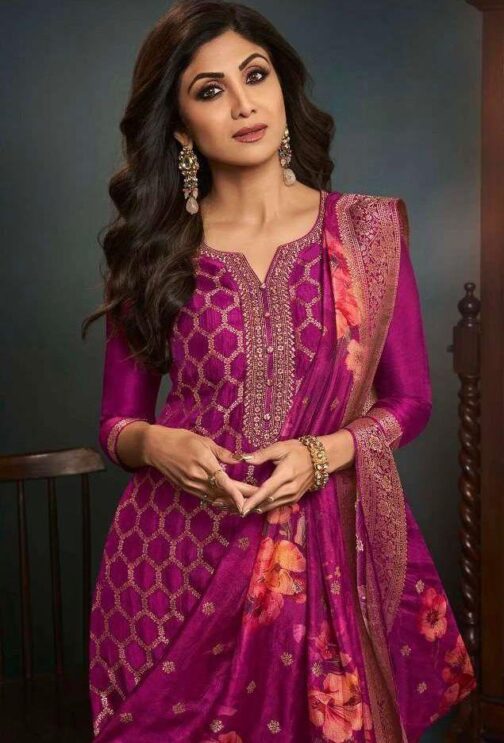 Pure Silk Suit with Designer Dupatta