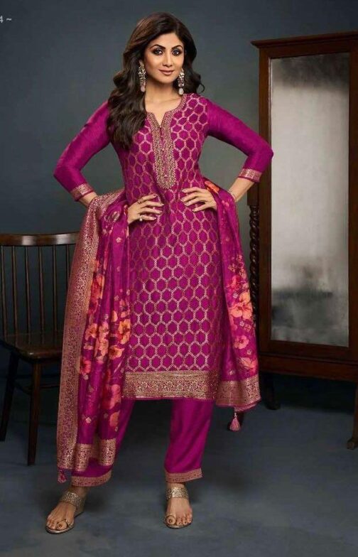 Pure Silk Suit with Designer Dupatta
