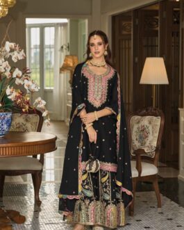 Full Heavy Work Kurta with Gharara and Dupatta