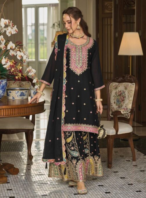 Full Heavy Work Kurta with Gharara and Dupatta