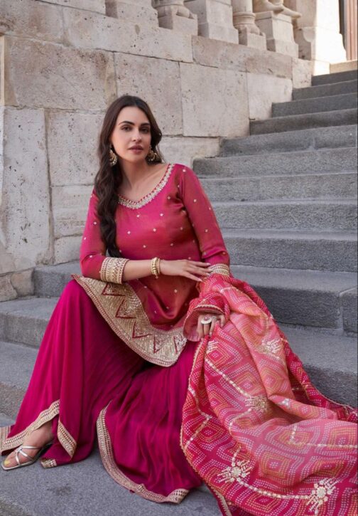 Beautiful Suit with Bandhni Dupatta