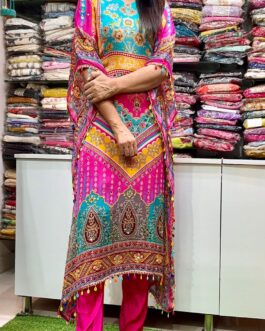 Designer Multi Shade Kaftan