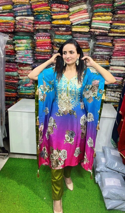 Pure Crape Kaftan