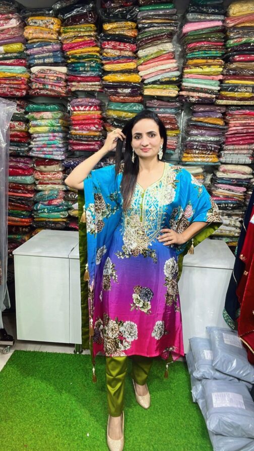 Pure Crape Kaftan