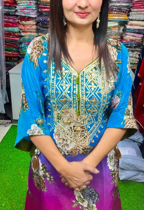 Pure Crape Kaftan