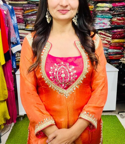 Designer Orange Suit